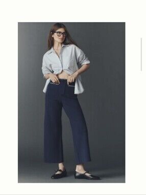 Colette Crop Whipstich Sweater Pants by Maeve
